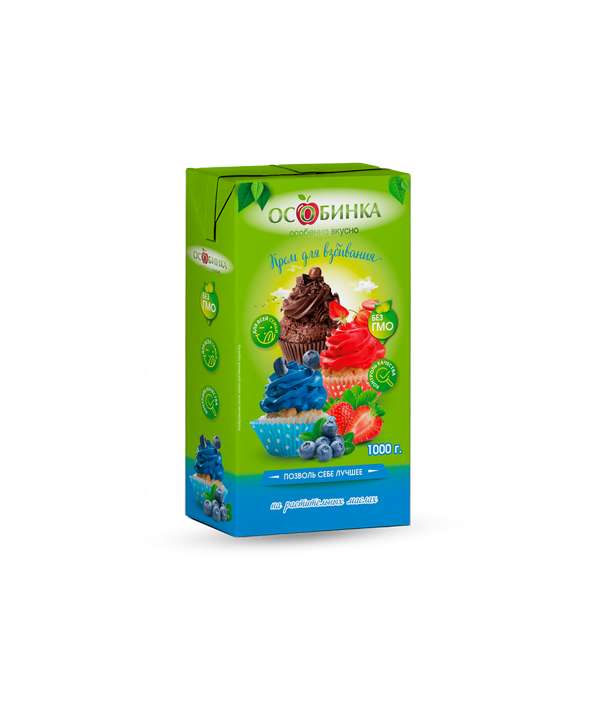 Упаковка Крем для взбивания - аренда торгового знака Особинка